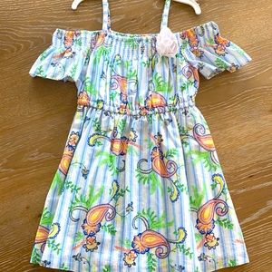 Girls EUC Janie & Jack Off the Shoulder Dress